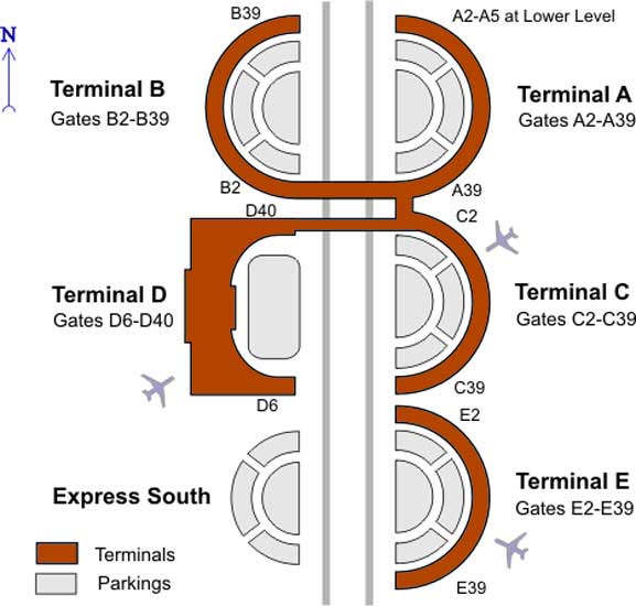 dallas-airport-terminal-map